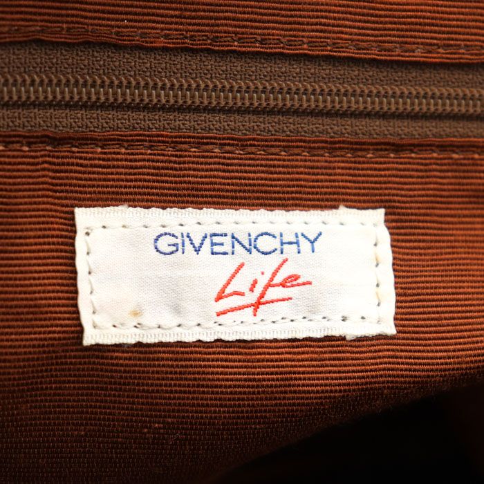 ジバンシィ ライフ トートバッグ ミニボストンバッグ 本革レザー ブランド 鞄 カバン ジバンシー レディース ブラウン GIVENCHY 【中古】