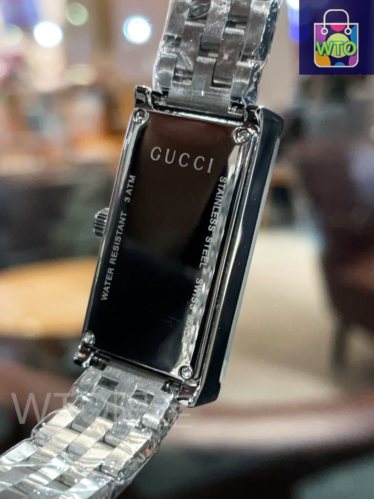 GUCCI シルバー 長方形ケース 時計 今日特価】Gucci グッチ ジーフレーム シリーズ エレガントな