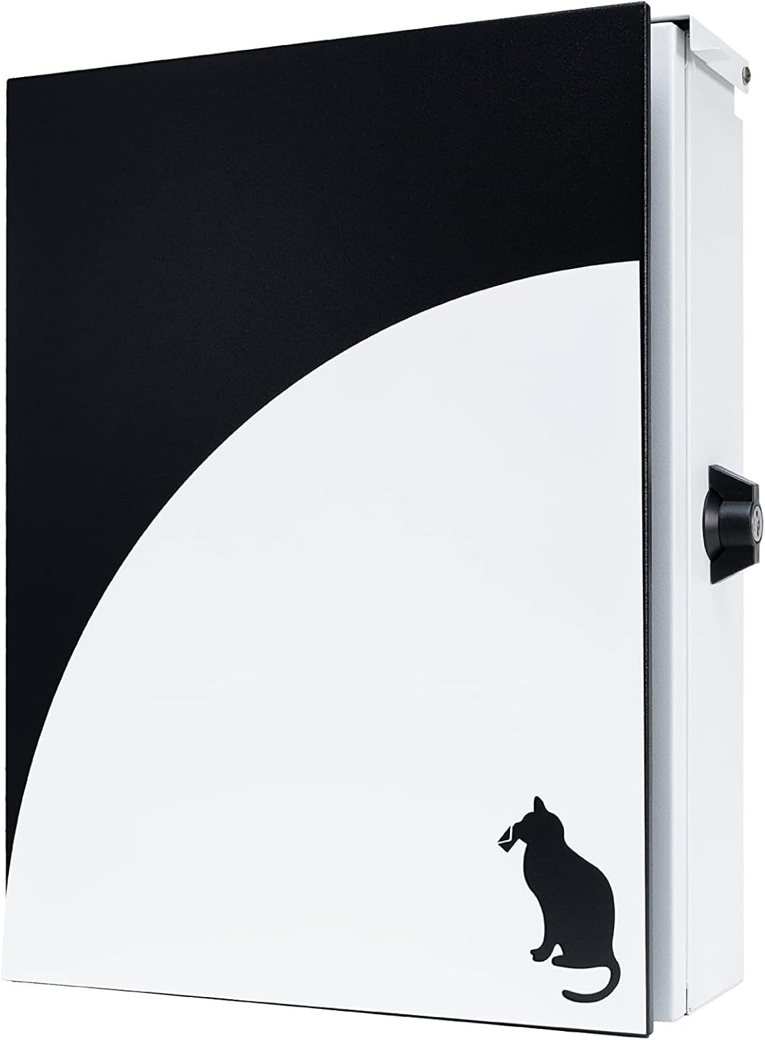 カバポスト ポスト郵便受け ポスト 大型 角1 レターパック対応 郵便ポスト 壁掛 黒 moon1