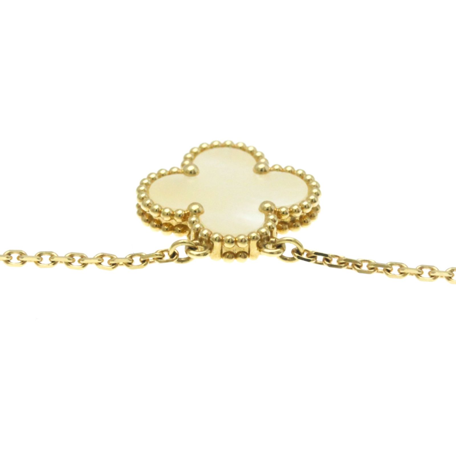 【新品】イエローゴールド　マザーオブパール ヴァン・クリーフ＆アーペル(Van Cleef & Arpels) K18イエローゴールド