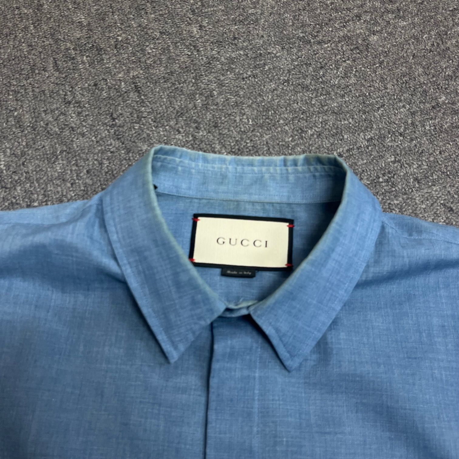 国内正規 GUCCI ポケット刺繍ドレスシャツ ワイシャツ グッチ 40130 42 