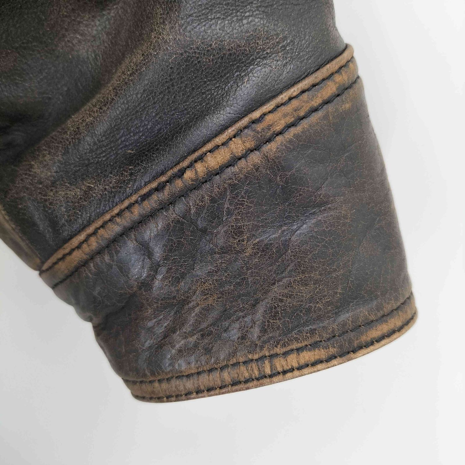 ザラ ZARA 牛革 POCKET LEATHER JACKET メンズ S-M メンズファッション