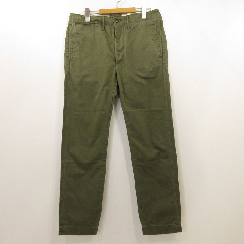 姫路東店 RRL RALPH LAUREN | ダブルアールエルラルフローレン チノパンツ CHINO OFFICERS PANT MNRRPNT14G20002 オリーブ サイズ 31 107
