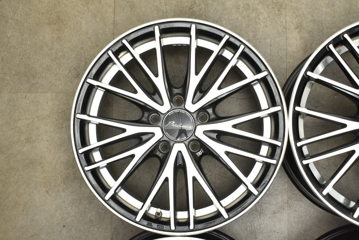 程度良好品 ホットスタッフ プレシャス 17in 7J 48 PCD114.3 ノア ヴォクシー クラウン セレナ ステップワゴン ヴェゼル レヴォーグ FFCRYSTALESIA_COM