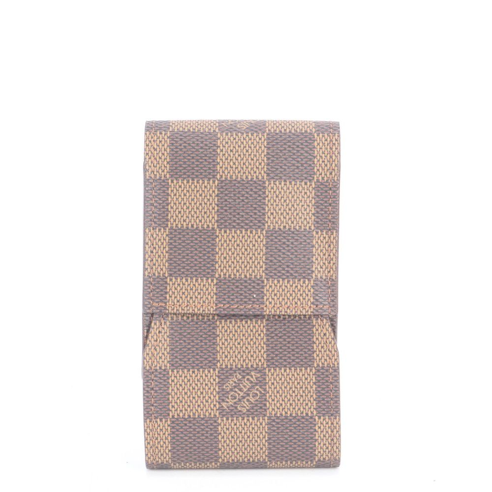 ルイヴィトン ダミエ エテュイ シガレット N63024 レザー シガレットケース タバコ 煙草 ビジネス 紳士 メンズ RUE CV29-3