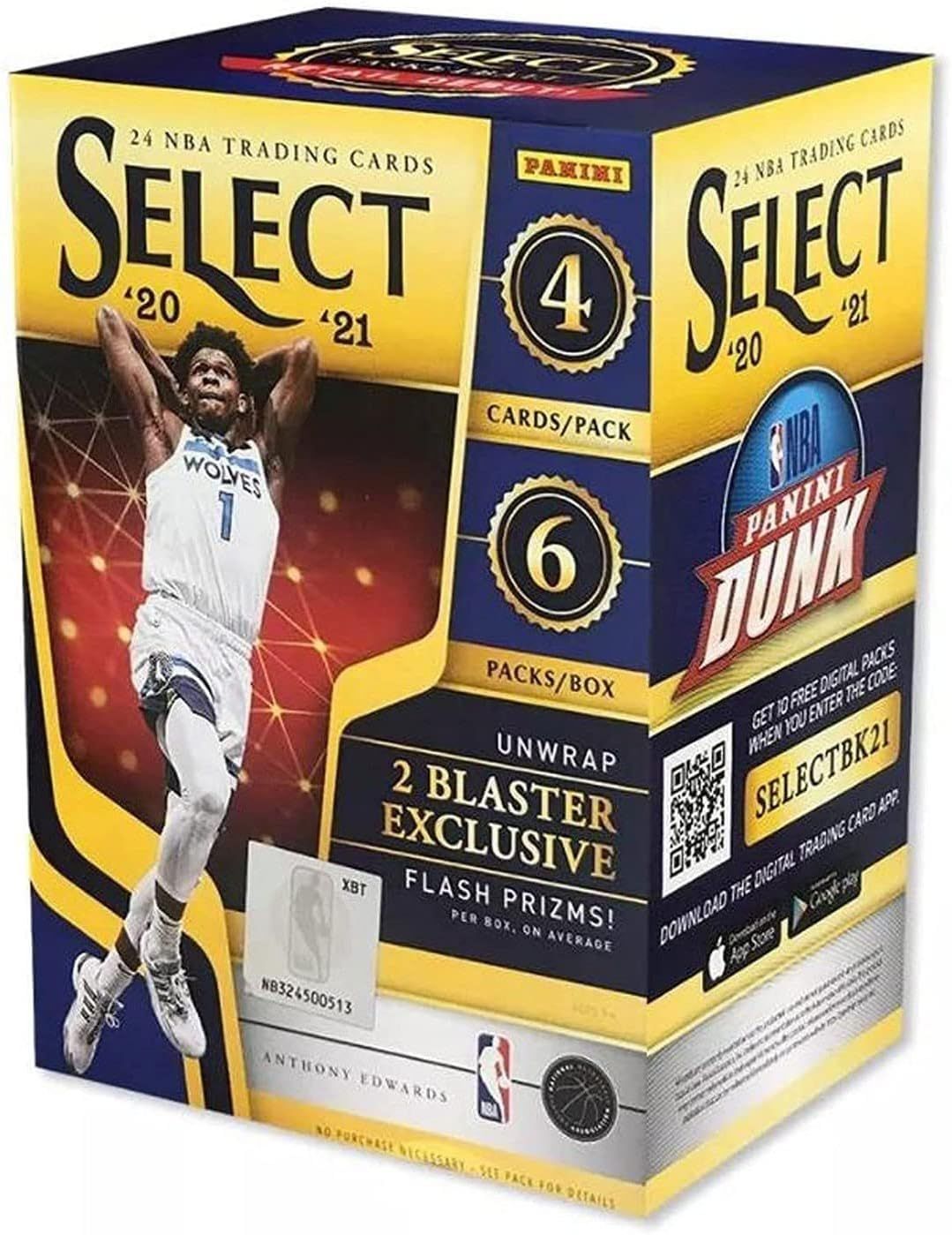 2020-21 Panini Select NBA Basketball Blaster Box 並行輸入品