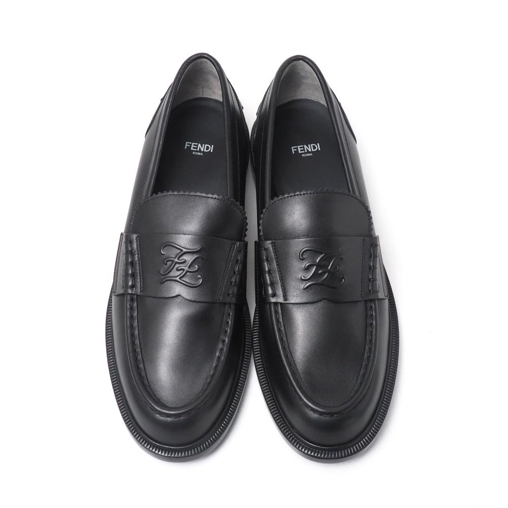 □未使用品□FENDI フェンディ ローファー サイズ40 ダブルF ズッカ