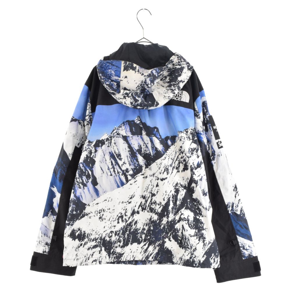 SUPREME (シュプリーム) 17AW ×THE NORTH FACE Mountain Parka ザノースフェイス 雪山マウンテンパーカー  ジャケット ブルー/ホワイト NF0A3CAF