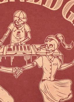スカルDJTシャツ