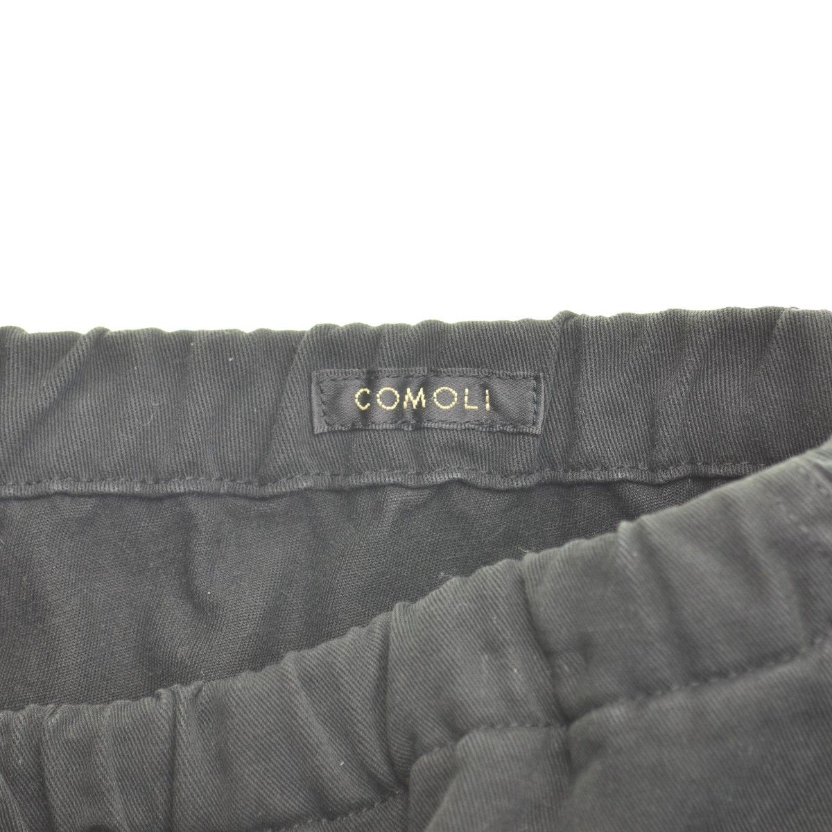 COMOLI COMOLI 24AW 製品染 ドローストリングパンツ ネイビー サイズ1 