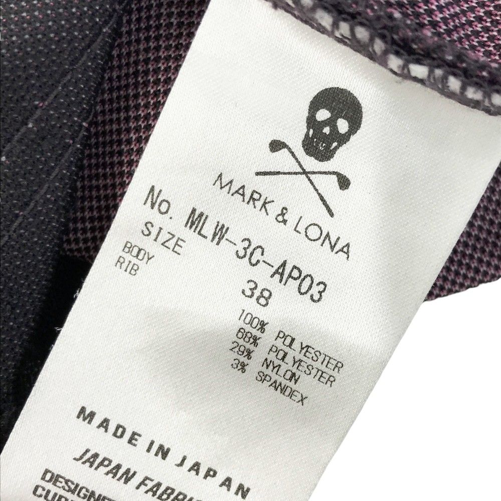 MARK&LONA マークアンドロナ レディース ゴルフ ポロシャツ 黒S 美品
