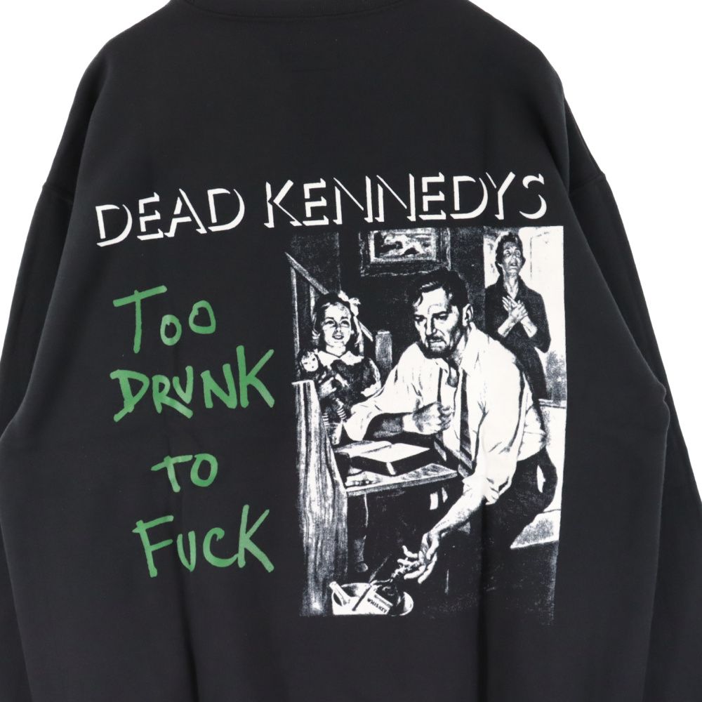 WACKO MARIA ワコマリア 23AW DEAD KENNEDYS CREWNECK SWEAT SHIRT デッドケネディーズ プルオーバー クルーネックスウェットシャツ トレーナー ブラック WACKO MARIA (ワコマリア) 23AW DEAD KENNEDYS CREWNECK SWEAT SHIRT