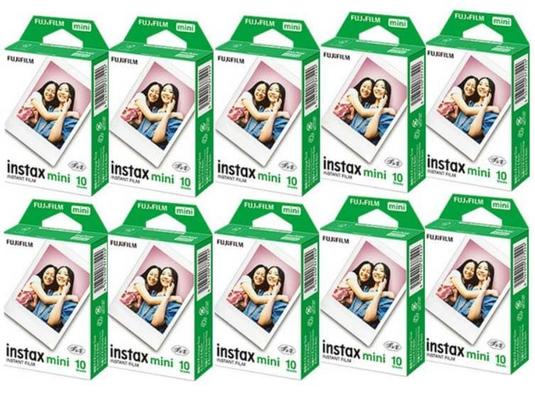 商品 mini instax インスタント フィルム 1パック×10 100枚分 チェキ 富士フイルム