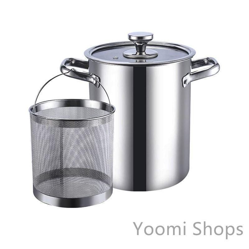 【新品未使用】パスタ鍋 揚げ鍋 cm .L IH対応層ステンレス構造シルバー ステンレス ステンレス パスタ鍋 パスタトング付き (パスタポgtt51