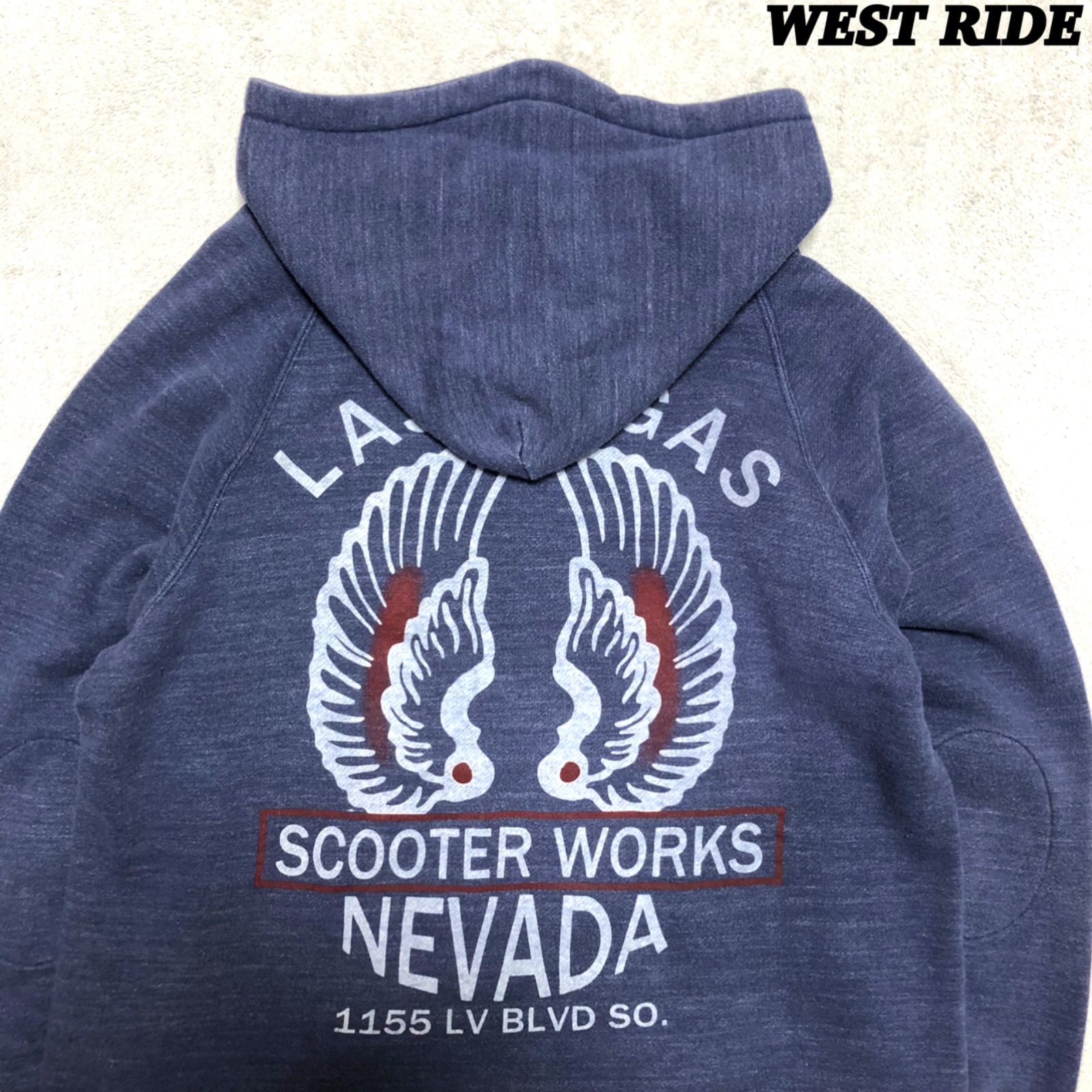 WEST RIDE SWEAT HOODIE スウェットフーディー パーカー プルオーバー 