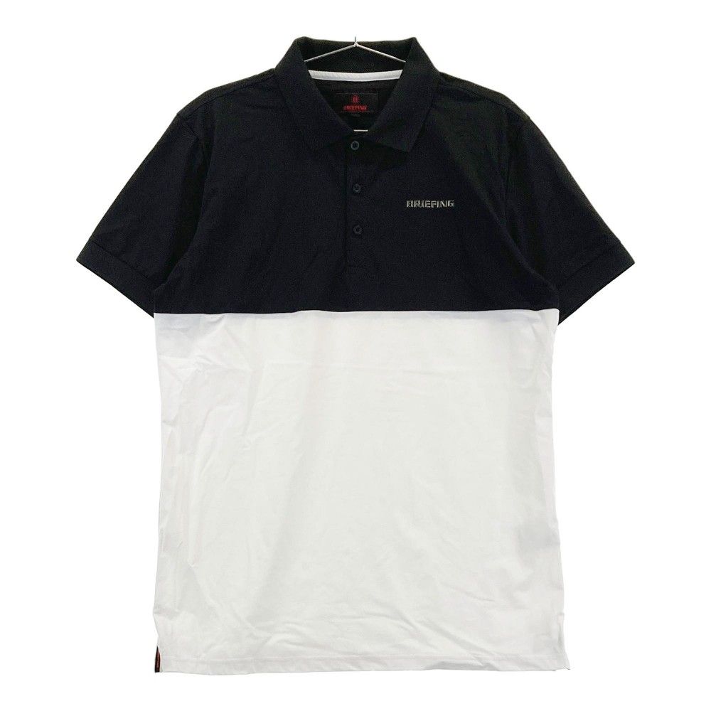 も*ん様 美品ブリーフィング ポロシャツ ブラック ホワイト M BRIEFING