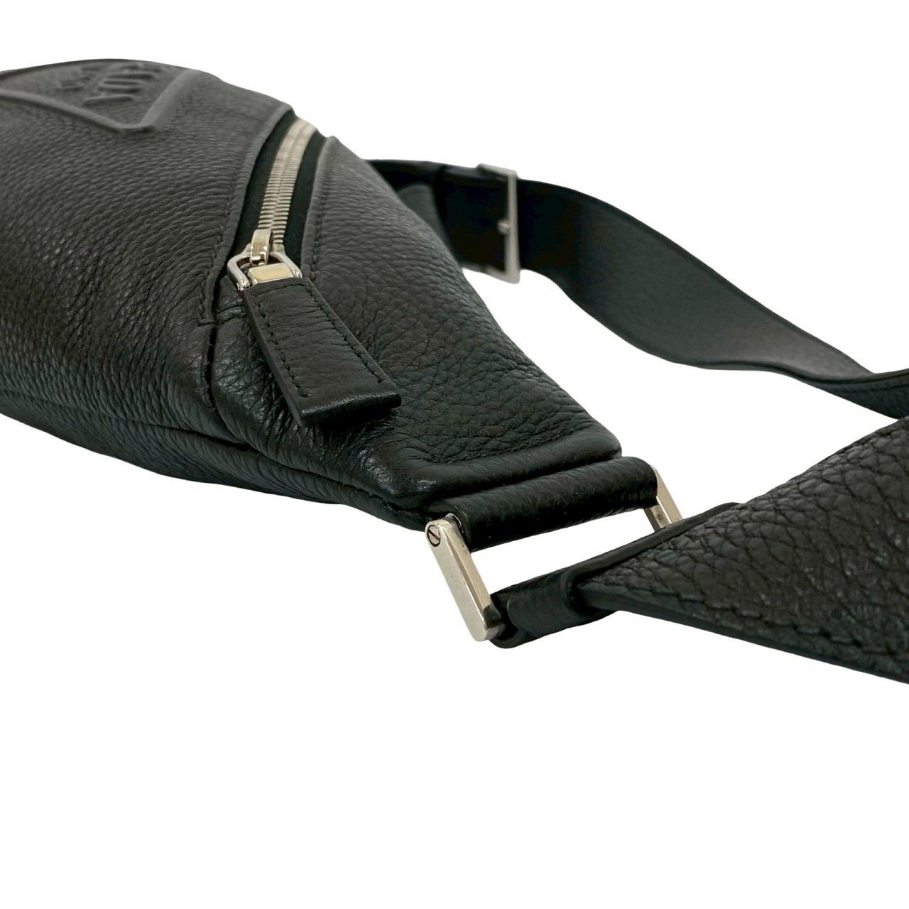 極 美品 PRADA プラダ 三角ロゴ エンボス ヴィッテロダイノ レザー 本