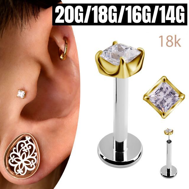 K18WG ツイスト フープピアス 15mm StarJewelry K18WG ツイスト フープピアス 15mm StarJewelry K18WG ツイスト フープ