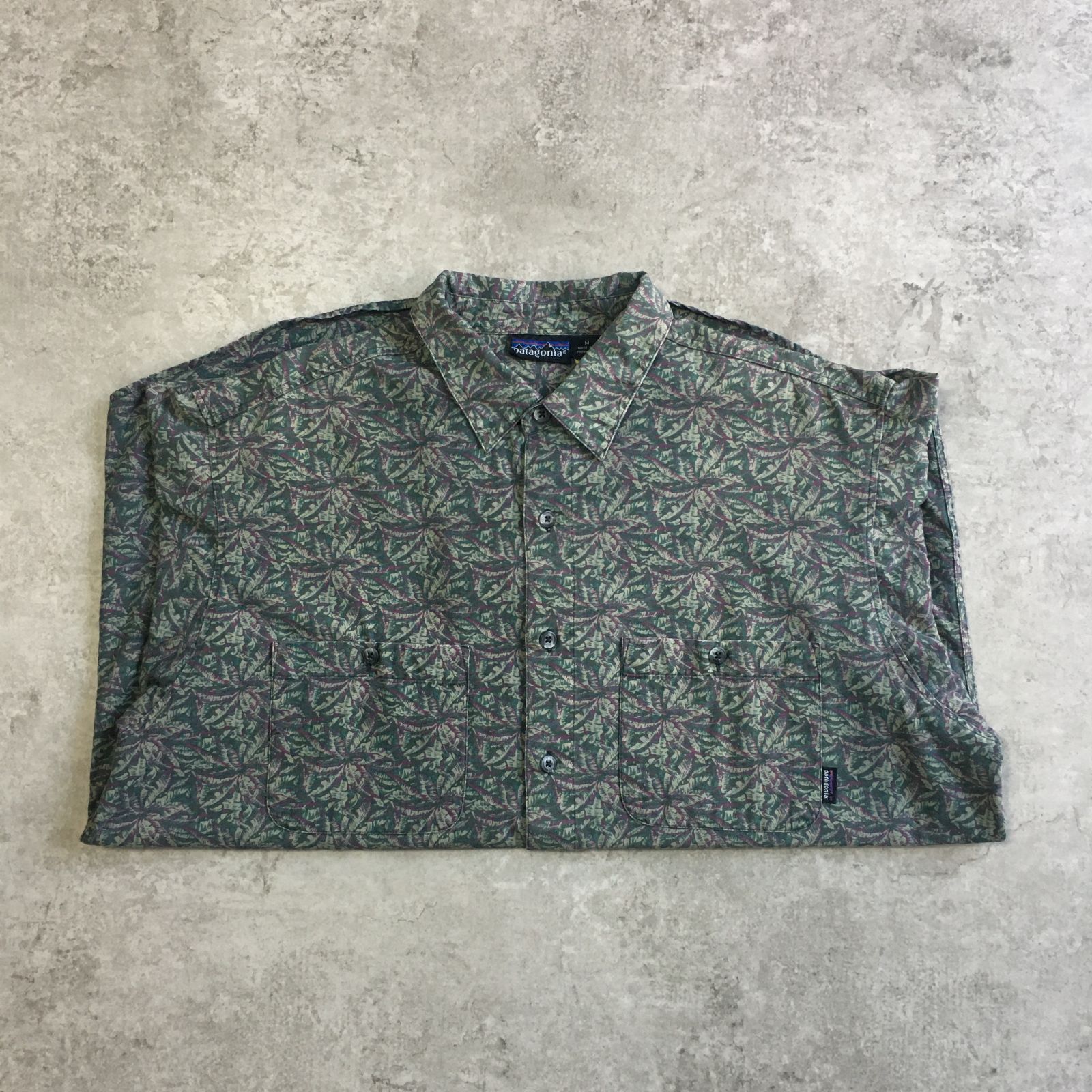 90s patagonia Botanical Pattern Long sleeve shirt パタゴニア ボタニカル柄シャツ 長袖シャツ