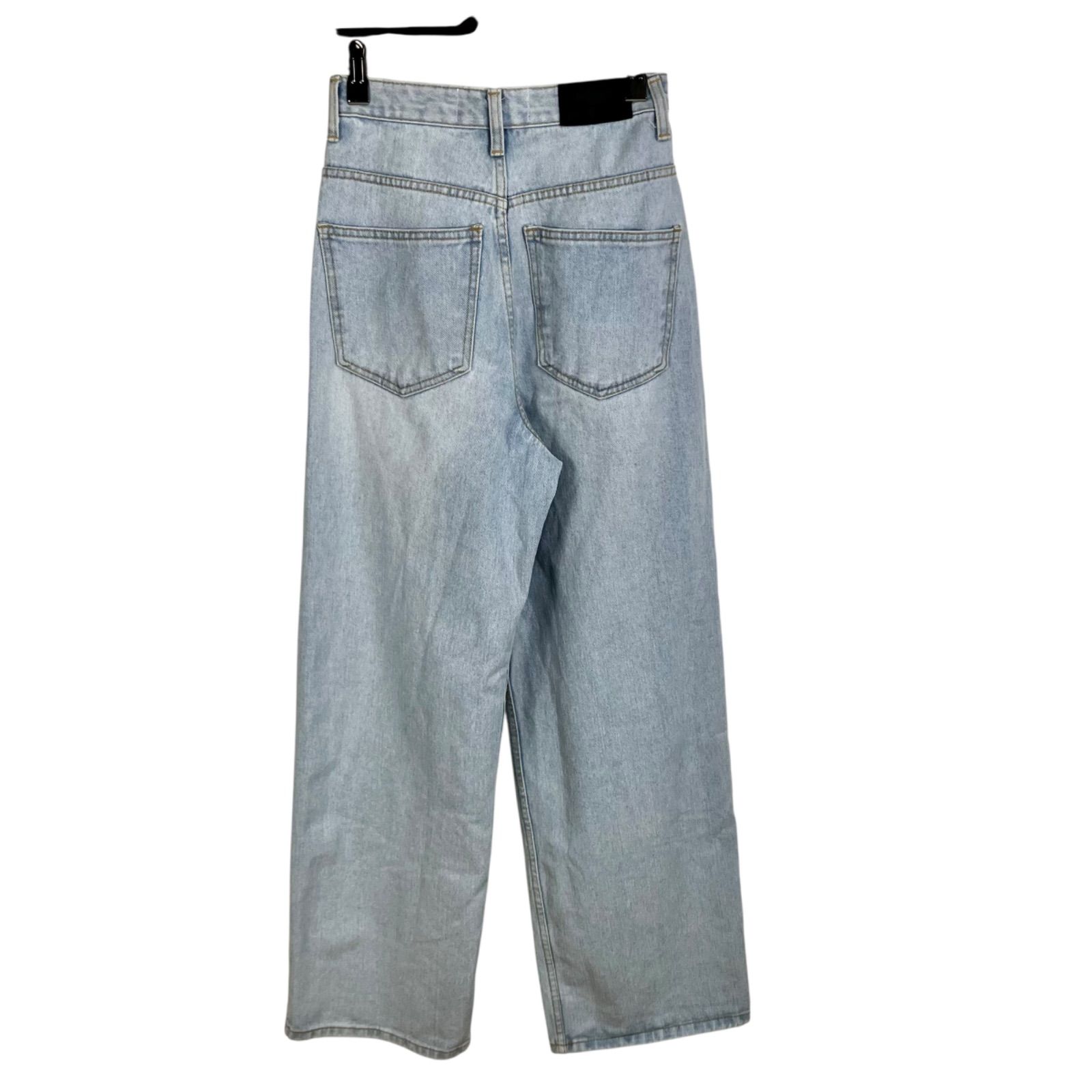 na.eワイドルーズジーンズ 通常丈S ナエ na.e Wide Loose Jeans_Light