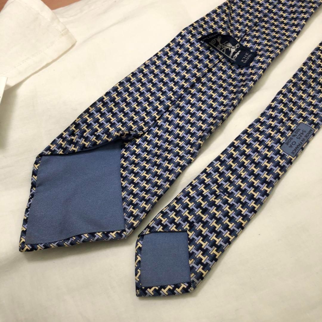 【美品】HERMES エルメス　Hロゴ　総柄　ネクタイ　メンズ 楽天市場】【新品未使用品】HERMES エルメス ネクタイ 総柄 H