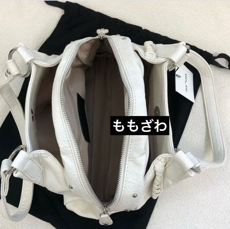 ason ason BONITA BIG BAG 2wayバッグ ホワイト S - メルカリ