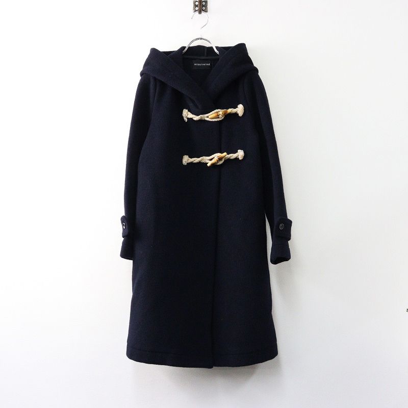 mizuiro ind ダッフルコート フーデッド ネイビー タグ付き未使用品
