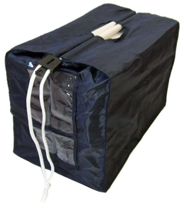 【数量限定】ネイビー) (1枚 カンガルーバック 洗濯物回収 外交用バック クリーニング パイプ付バック 入荷袋 集配袋 業務用 オリタニ