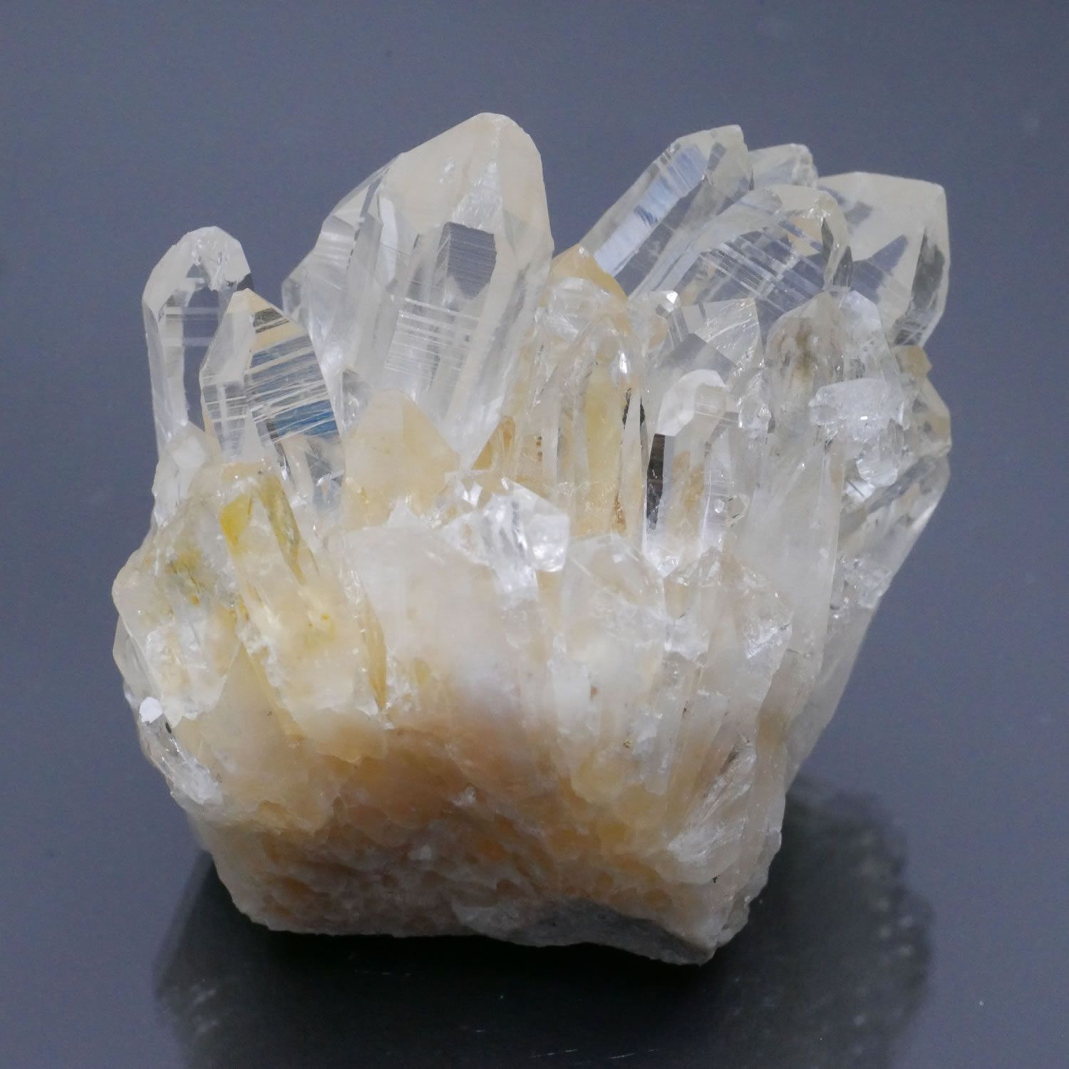 四川省産 菊花水晶 クラスター 1点物 約40g（天然シトリン内包