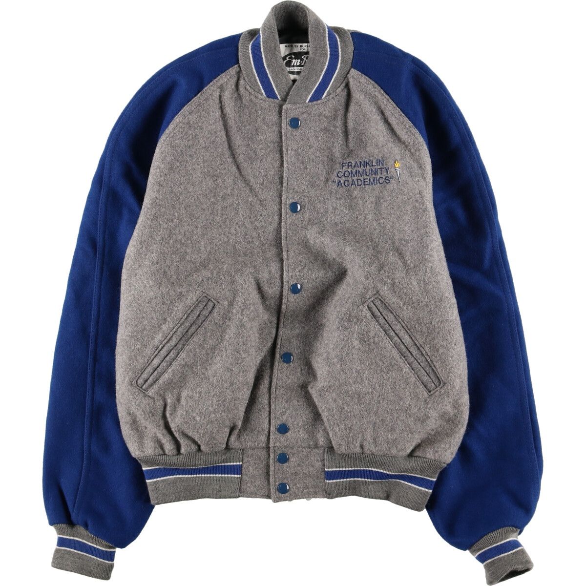 古着 80年代 Viking ナイロンスタジャン アワードジャケット バー