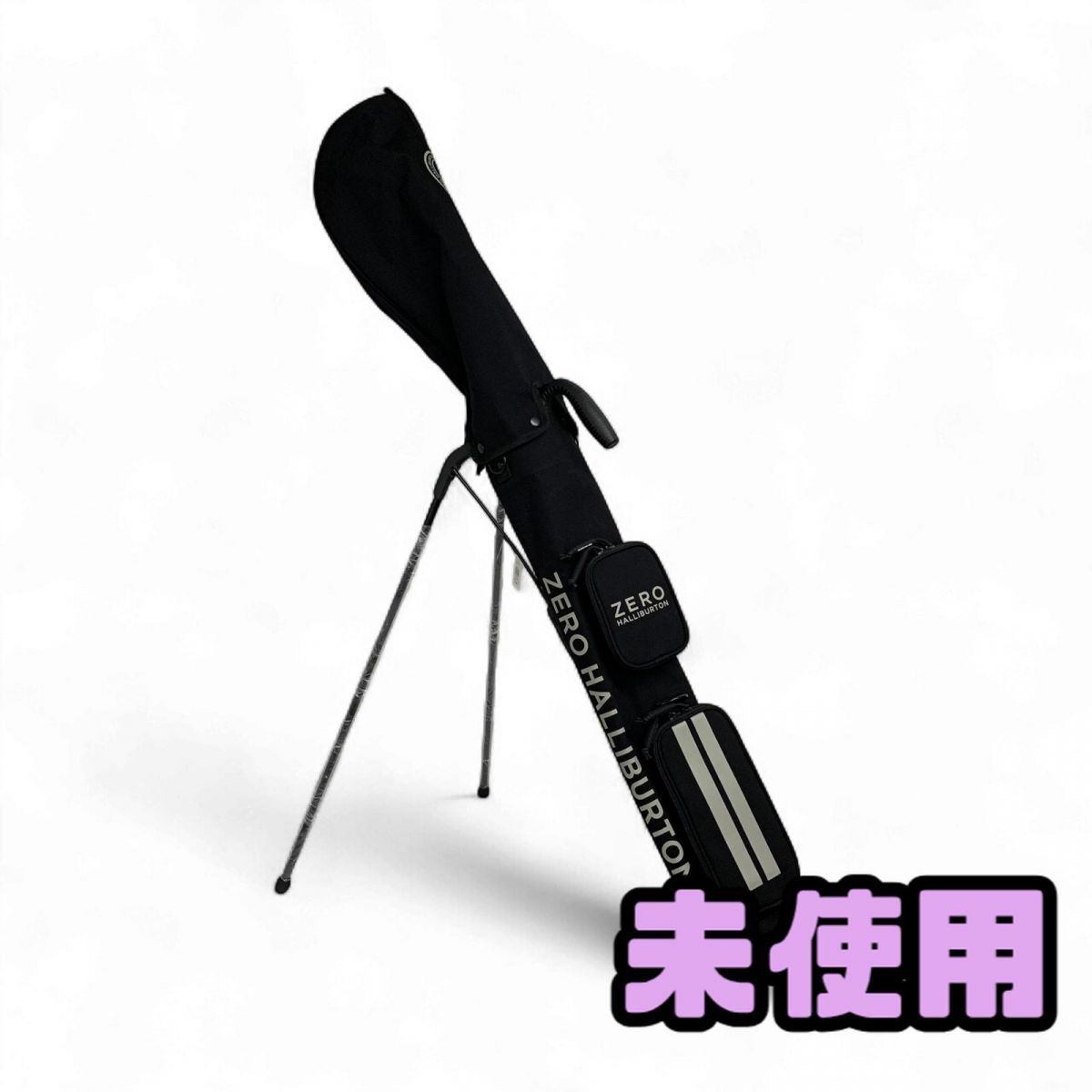 ★未使用★ キャディバッグ クラブケース ZERO HALLIBURTON ゼロハリバートン 9型 ブラック ZHG-CB1 CMK790685相