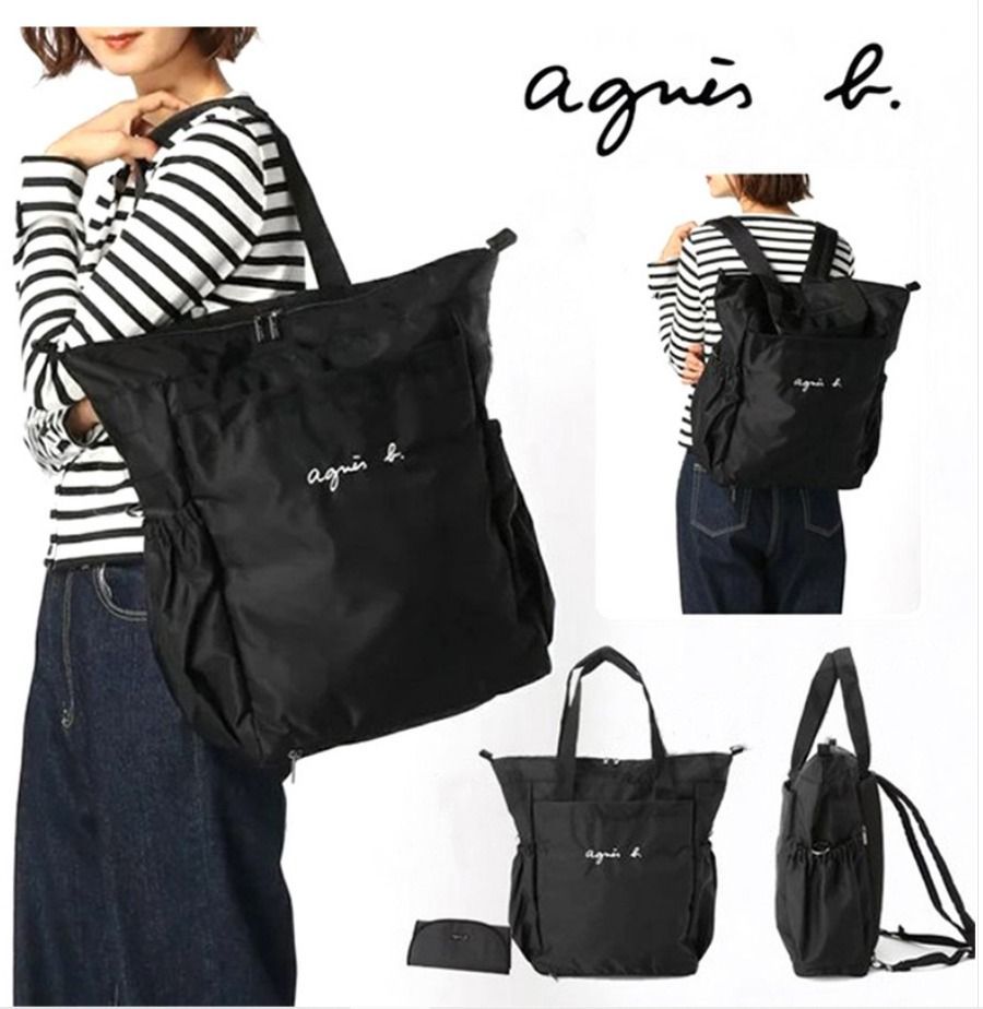 アニエスベー agnes b. マザーズバック 2WAY レディーストート