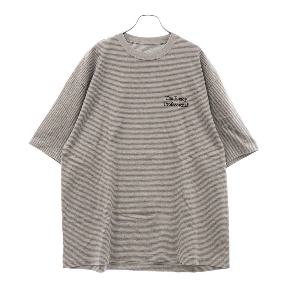 The Ennoy Professional 23SS 長袖ボーダー グレー The Ennoy