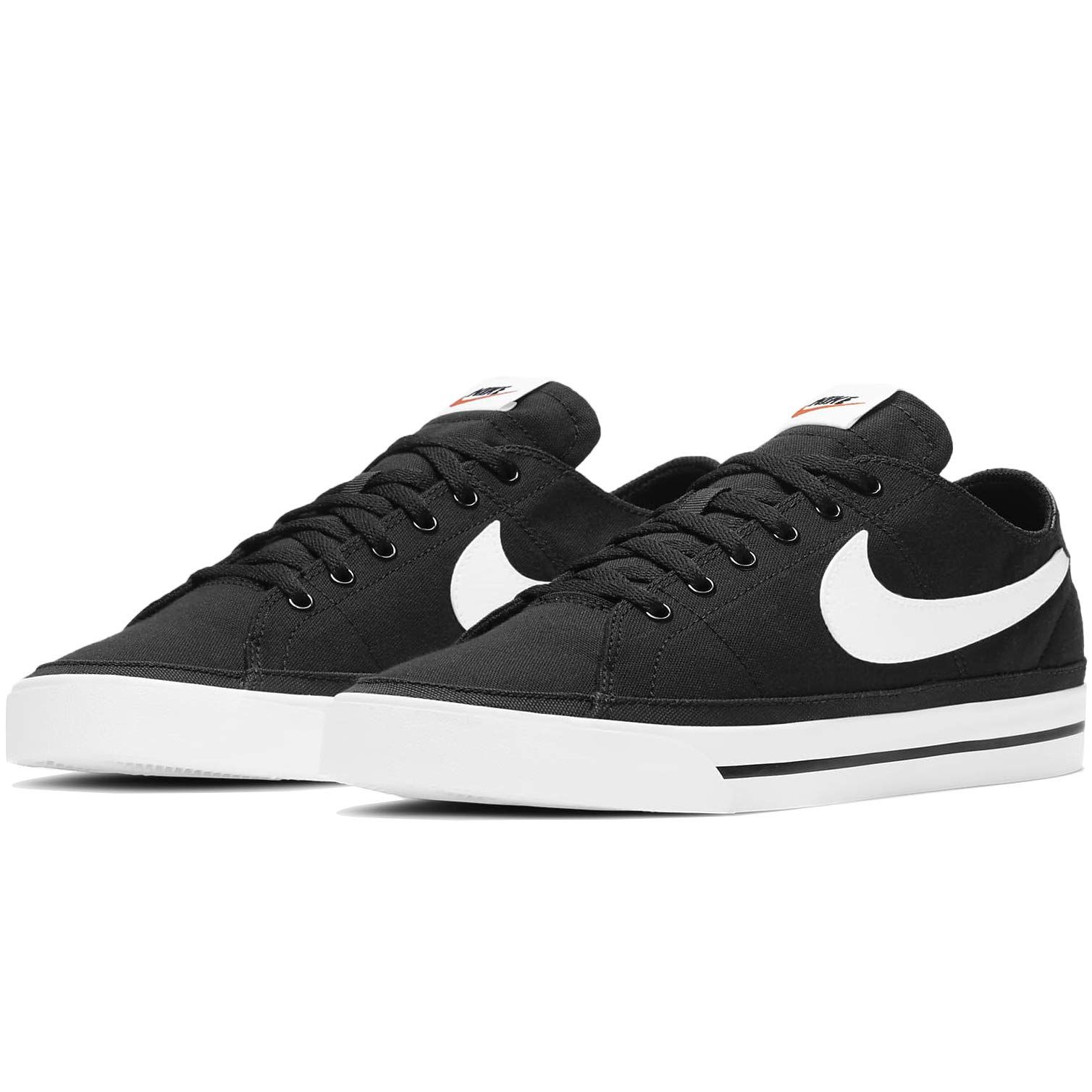 NIKE COURT LEGACY CNVS CW6539 002 ナイキ コートレガシー キャンバス シューズ メンズスニーカー カジュアル 靴 ブラック/ホワイト(002)26.5cm [ブラック/ホワイト] [26.5 cm]
