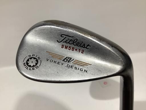 中古】 タイトリスト VOKEY SPIN MILLED SM58.12 ウェッジ WG