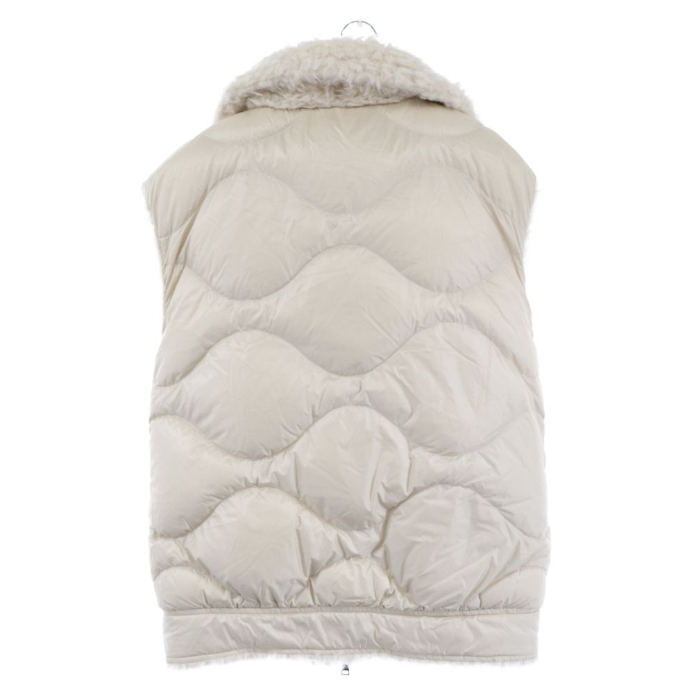 MONCLER (モンクレール) 22AW ACHARD VEST アチャード フェイクファー ナイロンリバーシブル ダウンベスト アウター ホワイト  H20931A00023 899PE - メルカリ