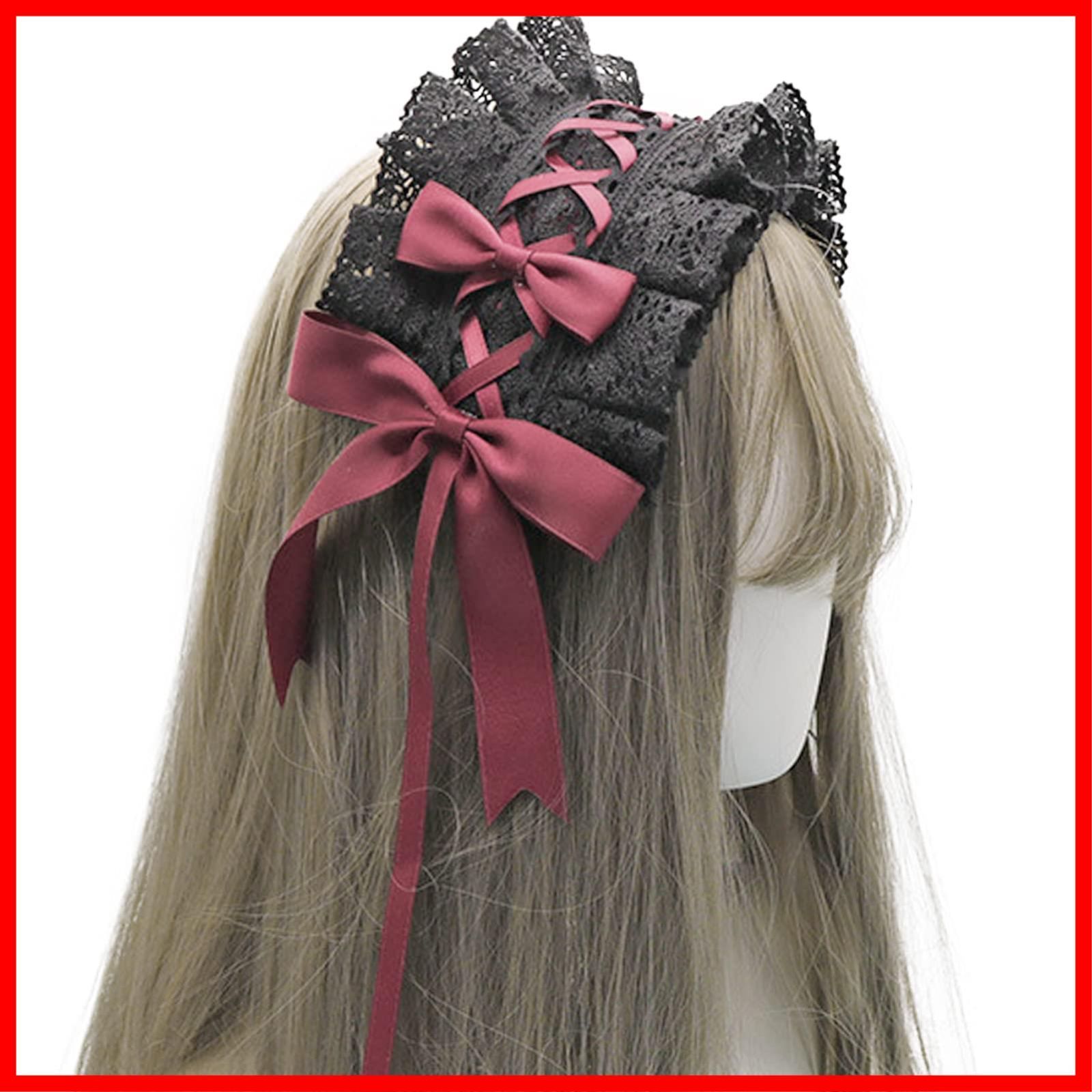 人気商品】Sitengle ヘッドドレス ロリータ 髪飾り ゴスロリ