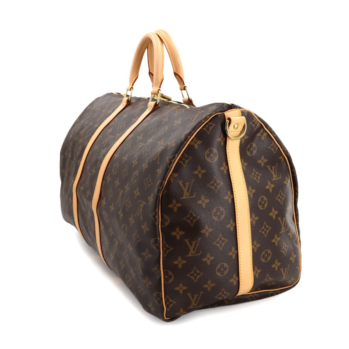 美品 ルイヴィトン PVC モノグラム 2way キーポル55 バンドリエール キーポル・バンドリエール 50 モノグラム・シャドウ｜ルイ