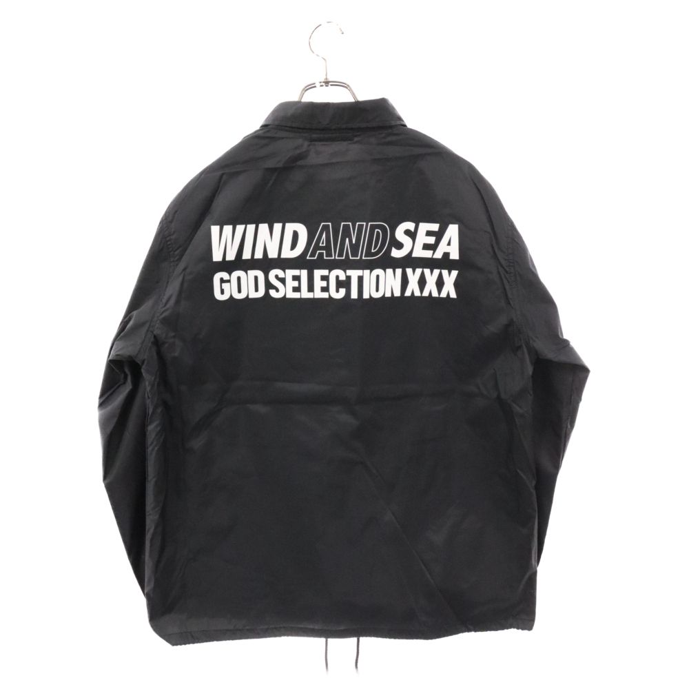 GOD SELECTION XXX (ゴッドセレクショントリプルエックス) 23AW ×WIND AND SEA Coach Jacket  ウィンダンシー コーチジャケット ブラック GX-A23-WSJK-02 - メルカリ