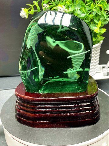 約：1070g 130mm ☆超綺麗☆雪花オブシディアン原石B86Z3/98Z37C