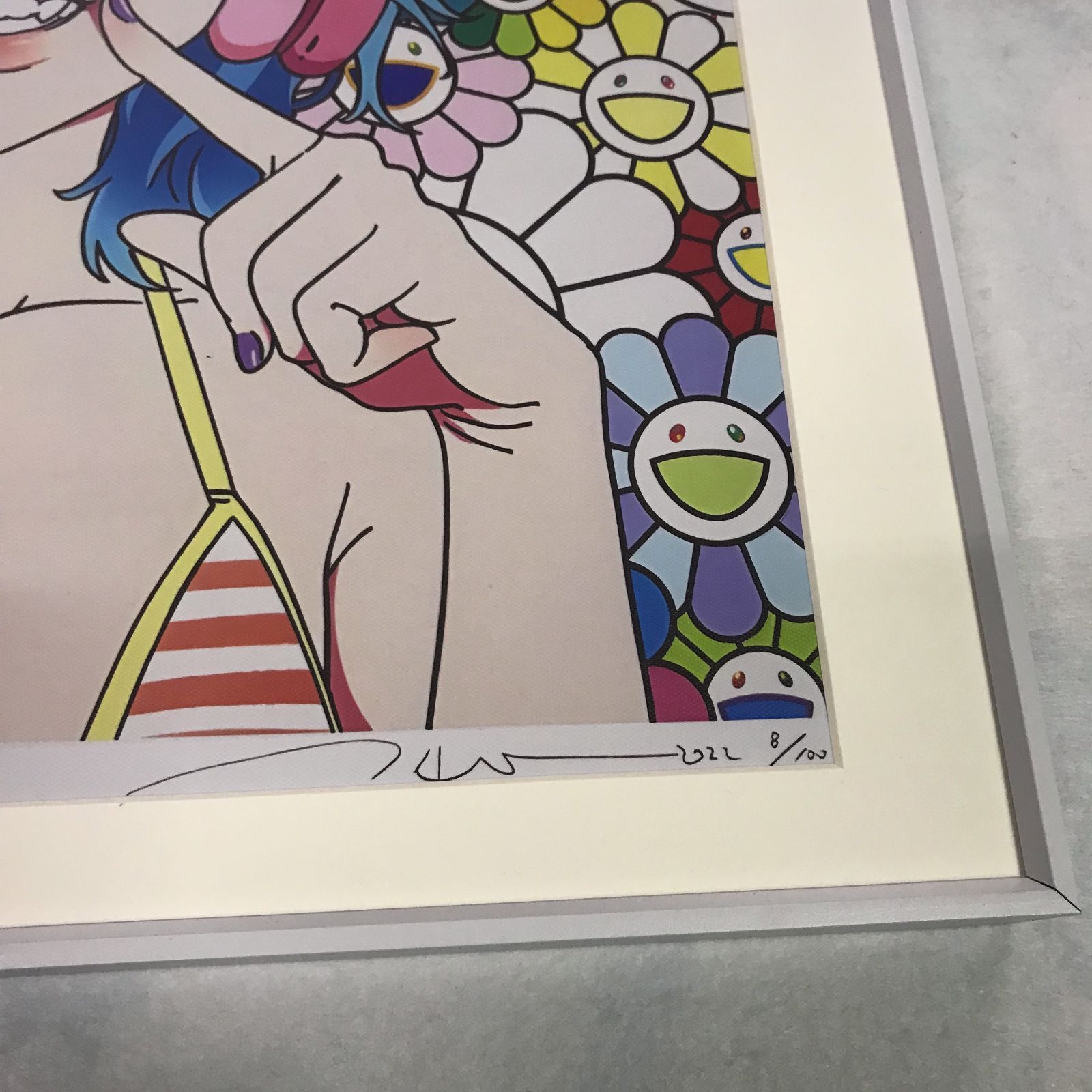 ED100□smile_02 w M.F 村上隆 mebae 版画 スマイル