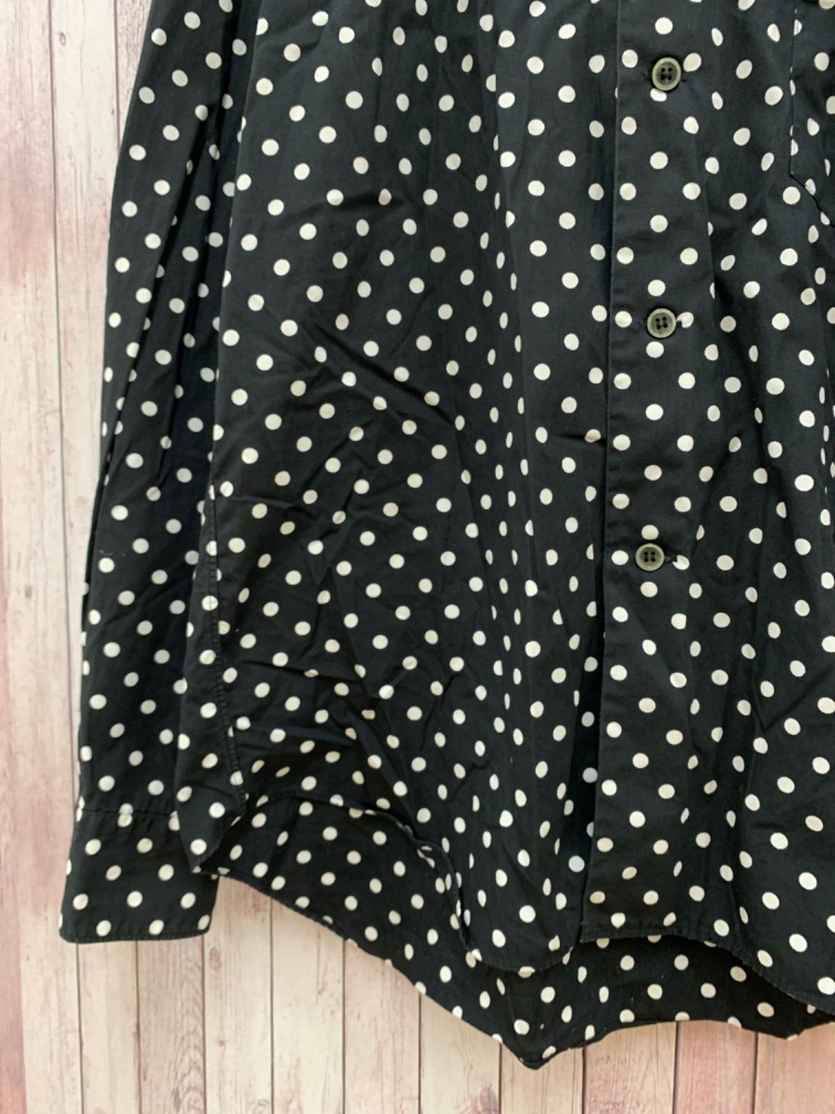 【新品未使用】Mサイズ ブラック コムデギャルソン ドットシャツ COMME des GARCONS コムデギャルソン CDG ドットシャツ ブラウス