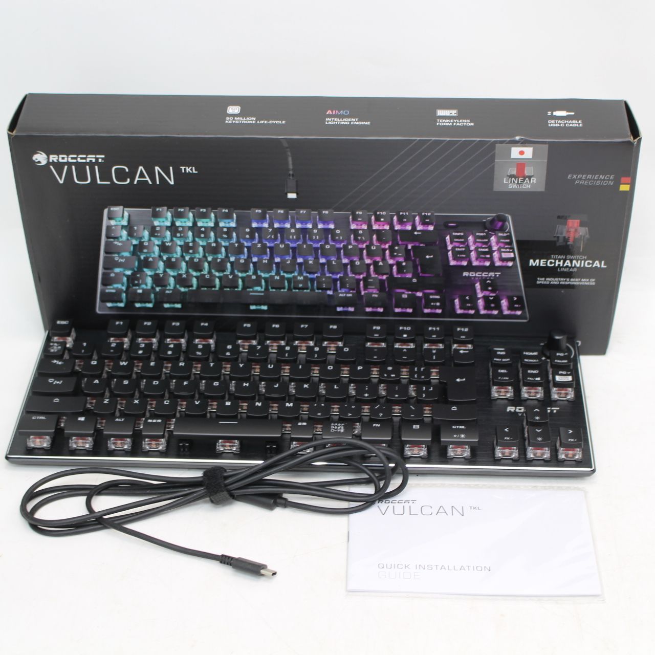 695 ROCCAT Vulcan TKL メカニカルゲーミングキーボード ROC-12-285