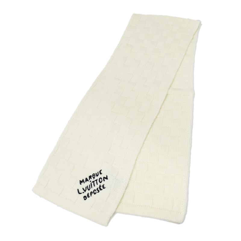 【未使用】LOUIS VUITTON ルイヴィトン コットン ストール ダミエ LOUIS VUITTON ルイ・ヴィトン マフラー ダミエ レディース