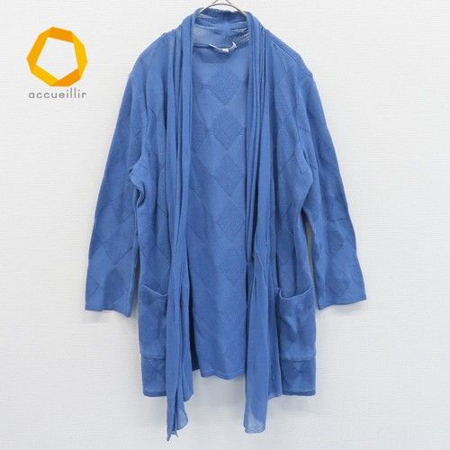 ハナエモリ HANAEMORI コットンシルク ニット カーディガン