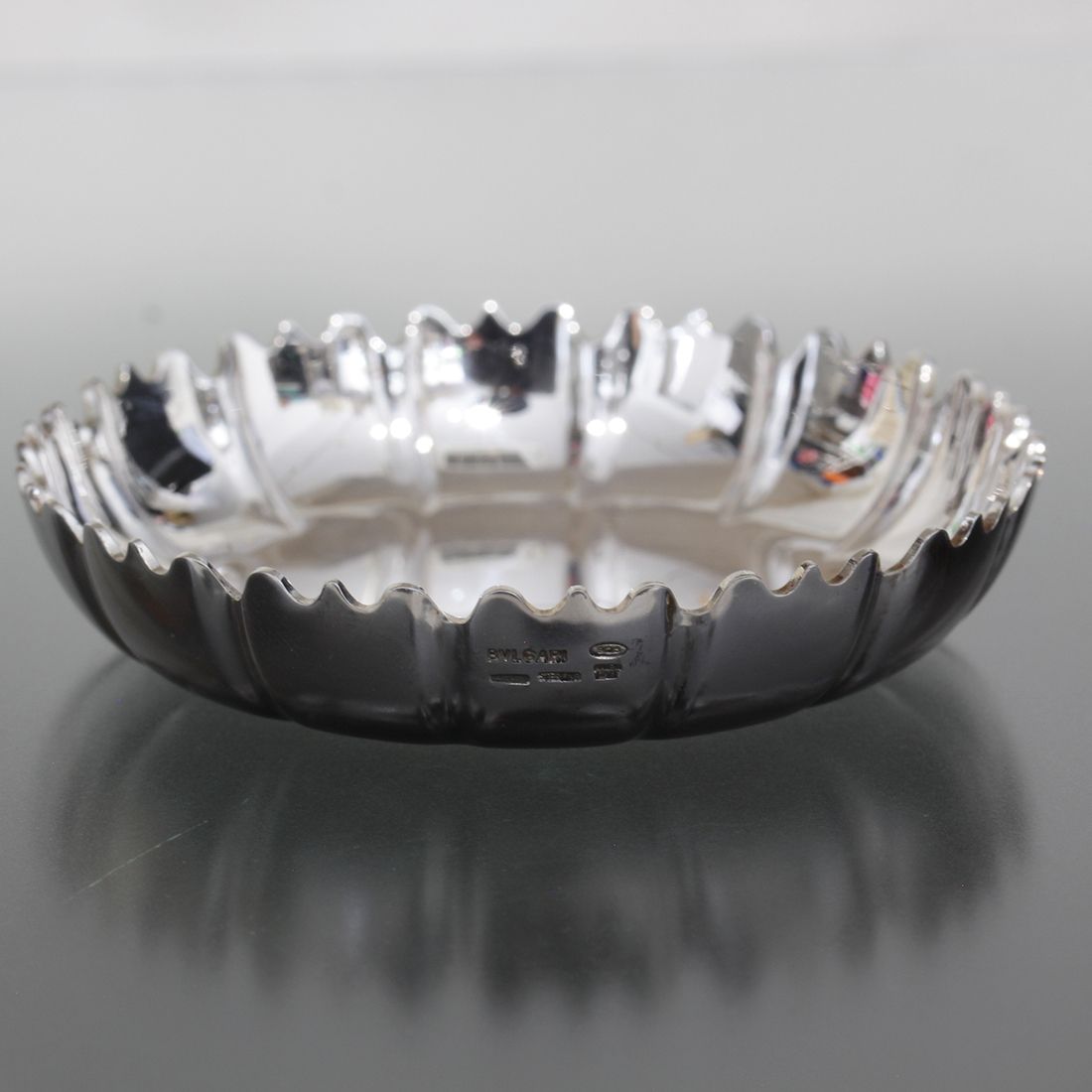 ブルガリ トレイ 銀皿 小物入れ SV925 シルバー 箱付 E1804