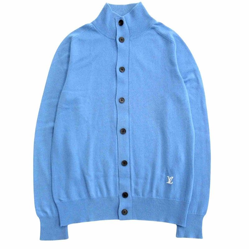美品 ルイヴィトン LOUIS VUITTON LVロゴ 刺繍 カシミヤ ニット