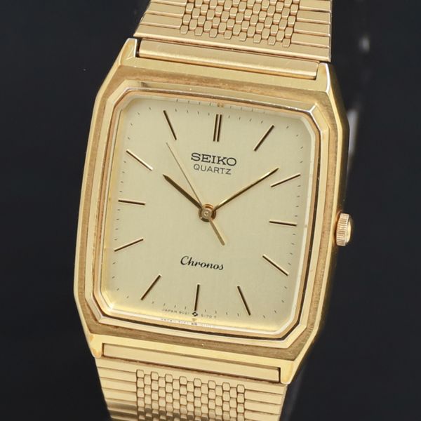 ✨SEIKO✨セイコー✨Chronos✨9021-5130✨クォーツ✨腕時計✨ セイコー 9021-5130 QZ ゴールド文字盤 メンズ腕時計 HSN 2000000 NSK