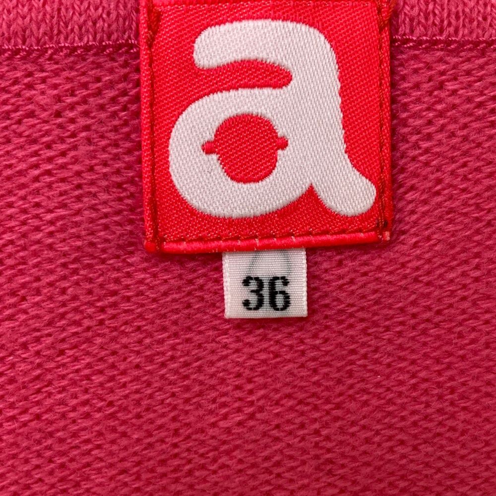 サイズ：36 ARCHIVIO アルチビオ ジップニットジャケット ロゴワッペン