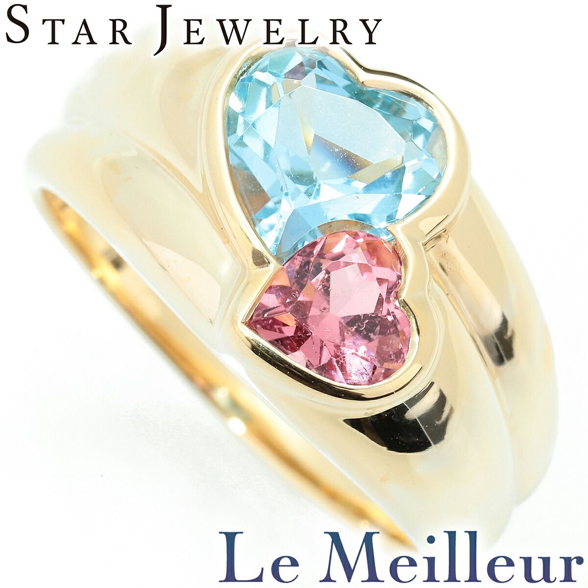 新品仕上済】 STAR JEWELRY ブルートパーズ トルマリン 5.0×5.0mm 